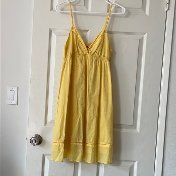 $2! 5 for $10 🔥Forever21 Yellow Spaghetti Strap Dress 100% Cotton Sz M - Picture 1 of 6